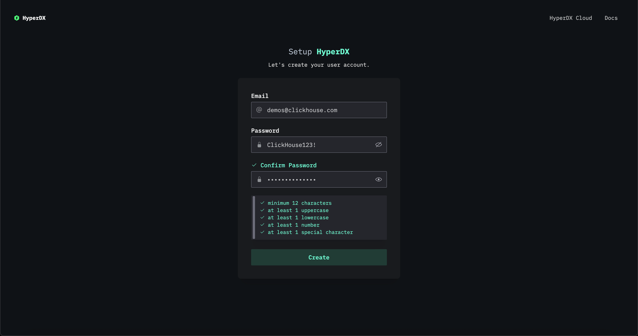 HyperDX UI - Zoomed
